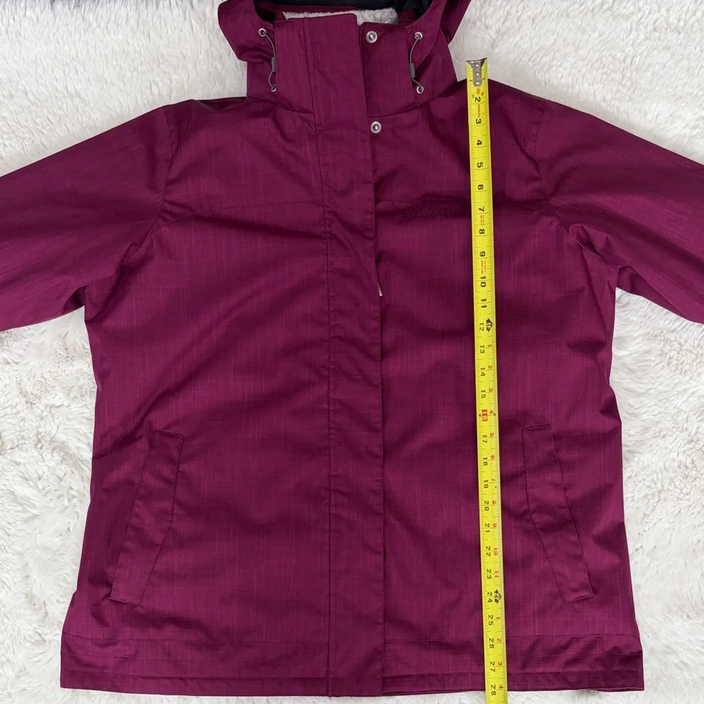 Columbia Maroon Hooded Jacket - Picture 12 of 17